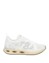 Valentino White Leather And Fabric Vlogo Easyjog Sneakers In White