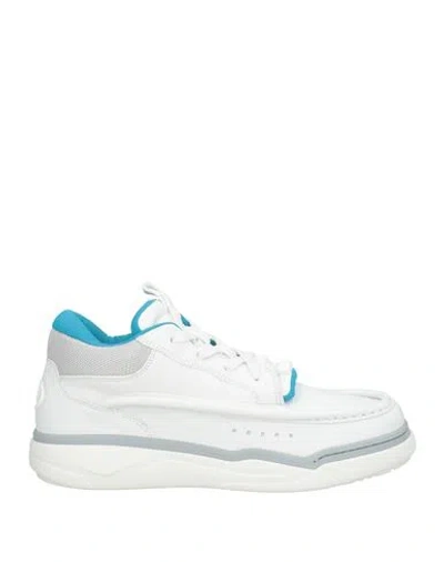 Valentino Garavani Man Sneakers White Size 9 Leather, Textile Fibers