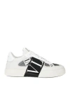 Valentino Garavani Man Sneakers White Size 9 Leather, Textile Fibers