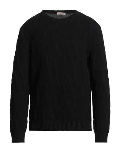 Valentino Garavani Man Sweater Black Size L Virgin Wool