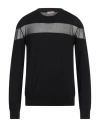 Valentino Garavani Man Sweater Black Size L Virgin Wool In Black