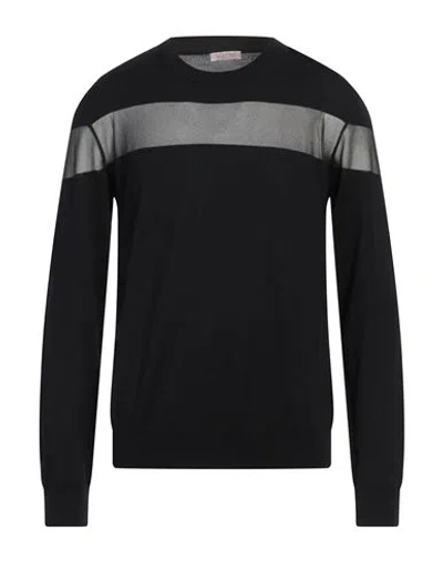 Valentino Garavani Man Sweater Black Size L Virgin Wool