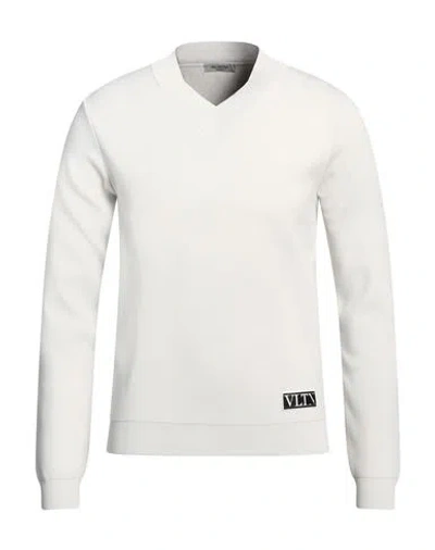 Valentino Garavani Man Sweater Light Grey Size S Viscose, Polyester
