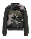 Valentino Camouflage Pattern Jumper In Black