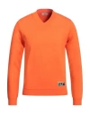 Valentino Garavani Man Sweater Orange Size Xs Viscose, Polyester