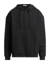 Valentino Garavani Man Sweatshirt Black Size L Cotton, Elastane In Black