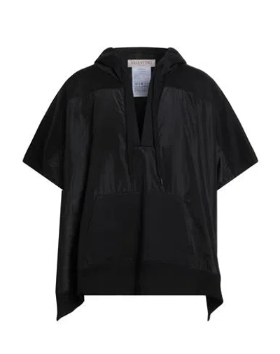 Valentino Garavani Man Sweatshirt Black Size L Cotton, Polyamide, Silk, Polyester