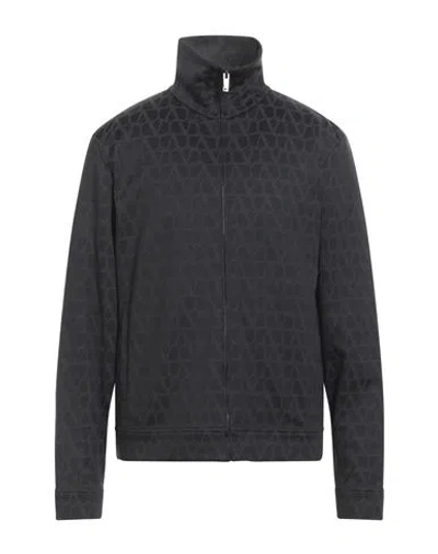 Valentino Garavani Man Sweatshirt Black Size Xl Polyamide, Cotton
