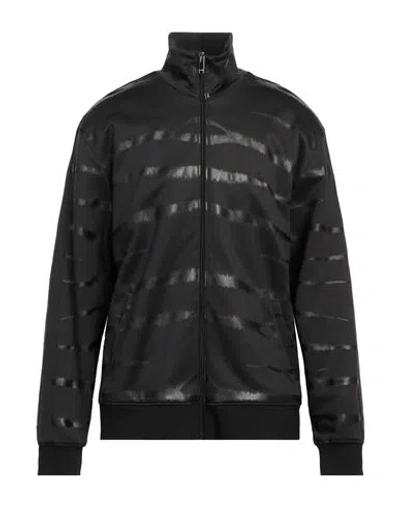 Valentino Garavani Man Sweatshirt Black Size S Polyamide, Cotton, Polyester, Elastane