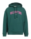 Valentino Garavani Man Sweatshirt Green Size M Cotton, Elastane