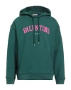 Valentino Garavani Man Sweatshirt Green Size S Cotton, Elastane