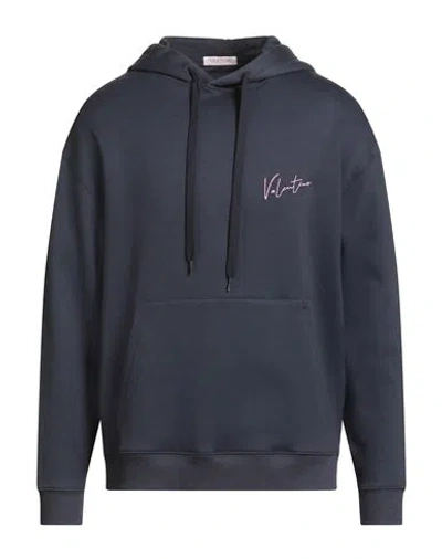VALENTINO VALENTINO GARAVANI MAN SWEATSHIRT NAVY SIZE L COTTON, POLYAMIDE