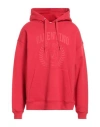 Valentino Garavani Man Sweatshirt Red Size M Cotton, Elastane In Red