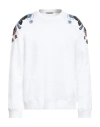 Valentino Garavani Man Sweatshirt White Size L Cotton, Polyamide, Elastane In White
