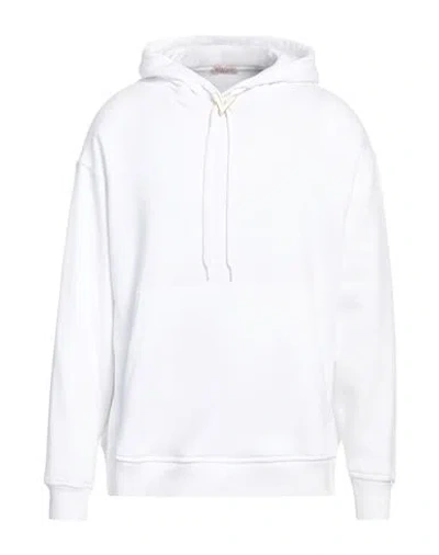 Valentino Garavani Man Sweatshirt White Size S Cotton, Elastane