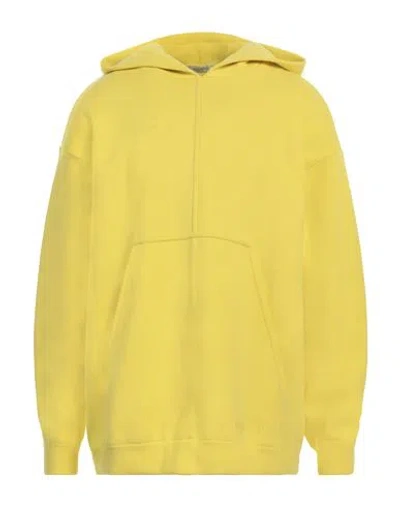 Valentino Garavani Man Sweatshirt Yellow Size M Cotton, Wool, Cashmere, Polyamide, Elastane