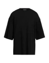 Valentino Garavani Man T-shirt Black Size L Viscose, Polyamide, Elastane In Black