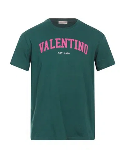 Valentino Logo-print Cotton T-shirt In Green