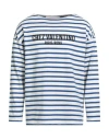 Valentino Garavani Man T-shirt Navy Size L Cotton In White