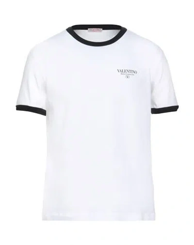 Valentino Garavani Man T-shirt White Size L Cotton