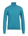 Valentino Garavani Man Turtleneck Turquoise Size L Virgin Wool
