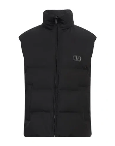 Valentino Garavani Man Vest Black Size 40 Polyamide, Polyester, Elastane