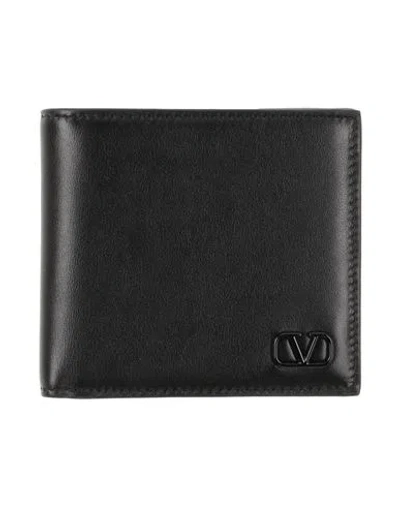 Valentino Garavani Man Wallet Black Size - Leather