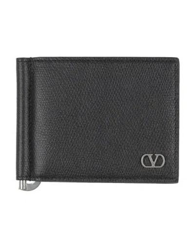 Valentino Garavani Man Wallet Black Size - Leather