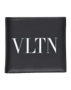 Valentino Garavani Man Wallet Black Size - Leather In Multicolor