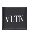 Valentino Black 'vltn' Wallet In Black