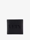 Valentino Logo Jacquard Bifold Wallet In Black