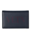 Valentino Garavani Man Wallet Midnight Blue Size - Leather