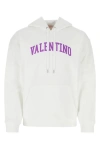 VALENTINO VALENTINO GARAVANI MAN WHITE COTTON SWEATSHIRT