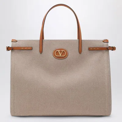 VALENTINO GARAVANI VALENTINO GARAVANI MEDIUM ANTIBES CANVAS TOTE BAG