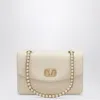 Valentino Garavani  Garavani Djuna Medium Chain Bag In Nappa Leather Woman Butter Uni
