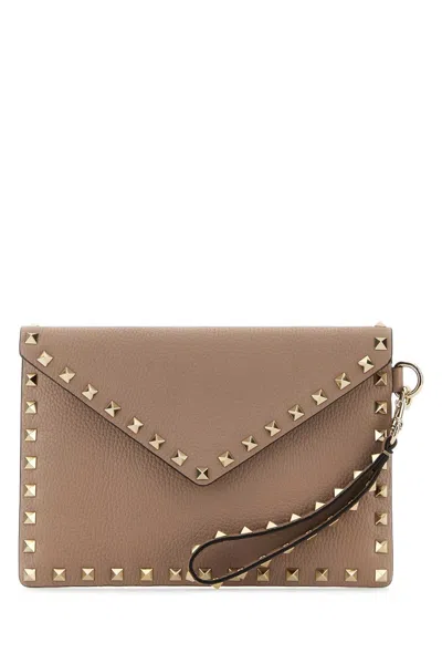 Valentino Garavani Medium Flat Pouch | Rocks In Pink