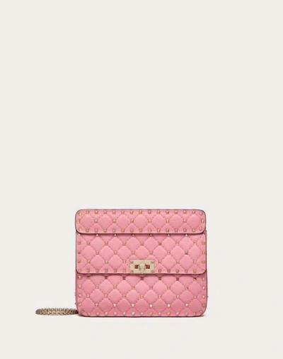Valentino Garavani Medium Nappa Rockstud Spike Bag Woman Pink Uni