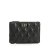 Valentino Garavani Medium Quiltie 67 Clutch Bag In Black