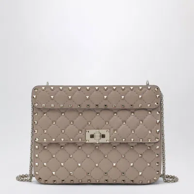 Valentino Garavani Medium Rockstud Spike Bag In Powder Pink Nappa Leather