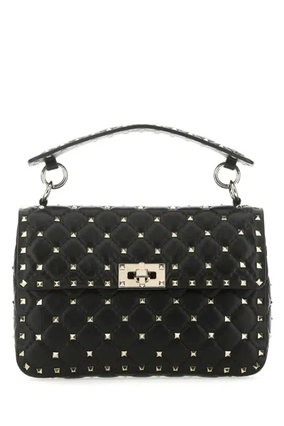 Valentino Garavani Rockstud Spike Medium Leather Shoulder Bag In Orange