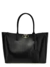 Valentino Garavani  Garavani 'medium Tote Vlogo' Shopping Bag In Black