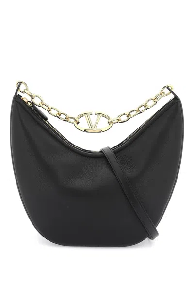 Valentino Garavani Medium V Logo Moon Hobo Bag