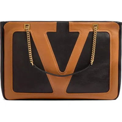 VALENTINO GARAVANI VALENTINO GARAVANI MEDIUM VIVA SUPERSTAR LEATHER SHOPPER