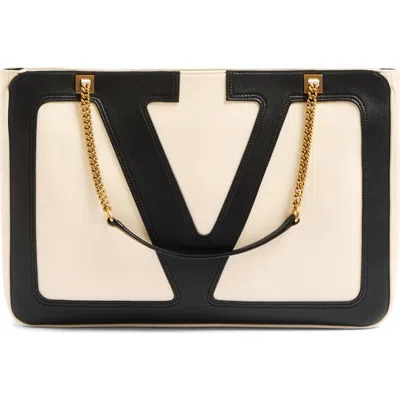 VALENTINO GARAVANI VALENTINO GARAVANI MEDIUM VIVA SUPERSTAR LEATHER SHOPPER