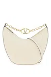 Valentino Garavani Medium Vlogo Moon Hobo Bag In 白色的