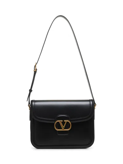 Valentino Garavani Vlogo Shoulder Bag In Black