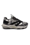 Valentino Bounce Camouflage Sneakers In Black