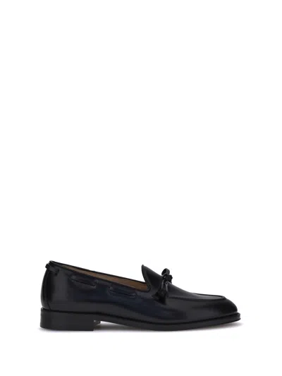 Valentino Garavani Men Bowshire Loafers In Black