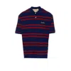 Valentino Striped Polo Shirt Regular Collar In Multi
