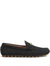 Valentino Garavani Driver Fastaway Loafer In Deerskin Suede